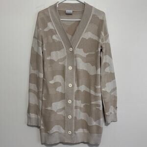 Columbia Oversized Desert Camouflage Sweater Size Medium